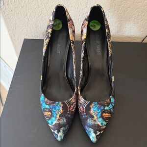 Nine West Vibrant Patterned Heels